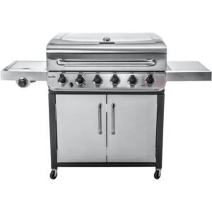 Char Broil Gasgrill Convective 640 S mit 6 Brennern und Seitenkocher Edelstahl