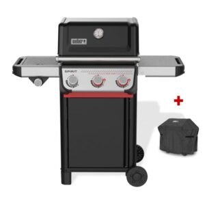 Gasgrill SPIRIT Weber E-335 GBS, Black, inklusive Abdeckhaube