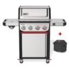 Gasgrill Weber SPIRIT SP-435 GBS, Edelstahl, inklusive Abdeckhaube