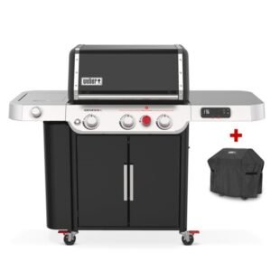 Weber Gasgrill Genesis EX-335, Black, inklusive Abdeckhaube