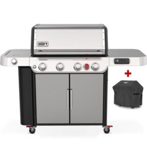 Weber Gasgrill Genesis SX-435, Edelstahl, inklusive Abdeckhaube