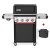 Weber Gasgrill SPIRIT EP-435 GBS, Black, inklusive Abdeckhaube