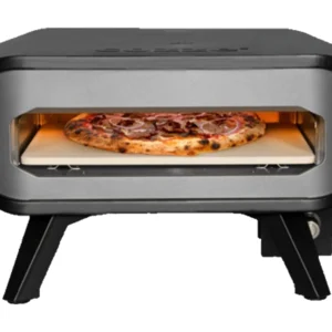 Cozze Gas Pizzaofen 13" mit Pizzastein Schwarz-Grau
