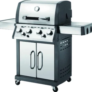 El Fuego Gasgrill Concord 4 Brenner, Seitenbrenner & Heckbrenner Silber