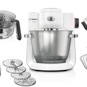 Küchenmaschine Serie 6 MUMS6EW24D, Durchlaufschnitzler, Edelstahlschüssel, weiß