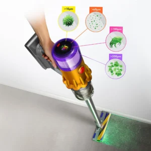 DYSON V12 DETECT SLIM ABSOLUTE (2023) Stielsauger, Akkubetrieb, 545 Watt
