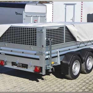 Kastenanhänger Brenderup 2300STB mit Gitteraufsatz