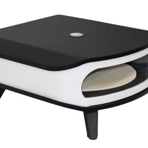 COZZE Pizzaofen Gas 42,5 cm (17") - mit rotierendem Pizzastein - inkl. Hitzeschild