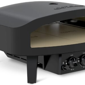 COZZE Pizzaofen Gas CLASSIC Black Edition 60 cm 24" - inkl. Hitzeschild