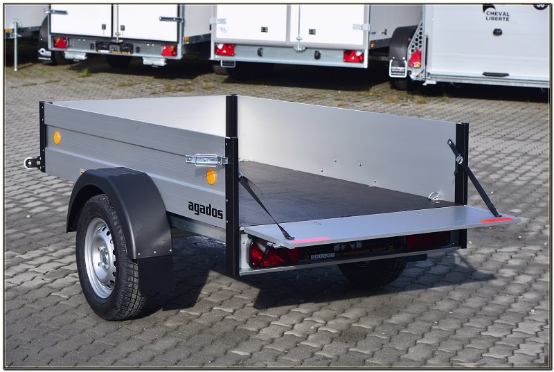 Kastenanhänger Tieflader ungebremst Alux 3