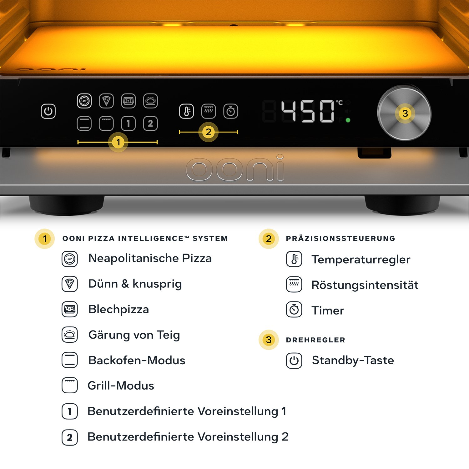 Ooni Pizzaofen Elektro Volt 2 Polar White – Bild 6