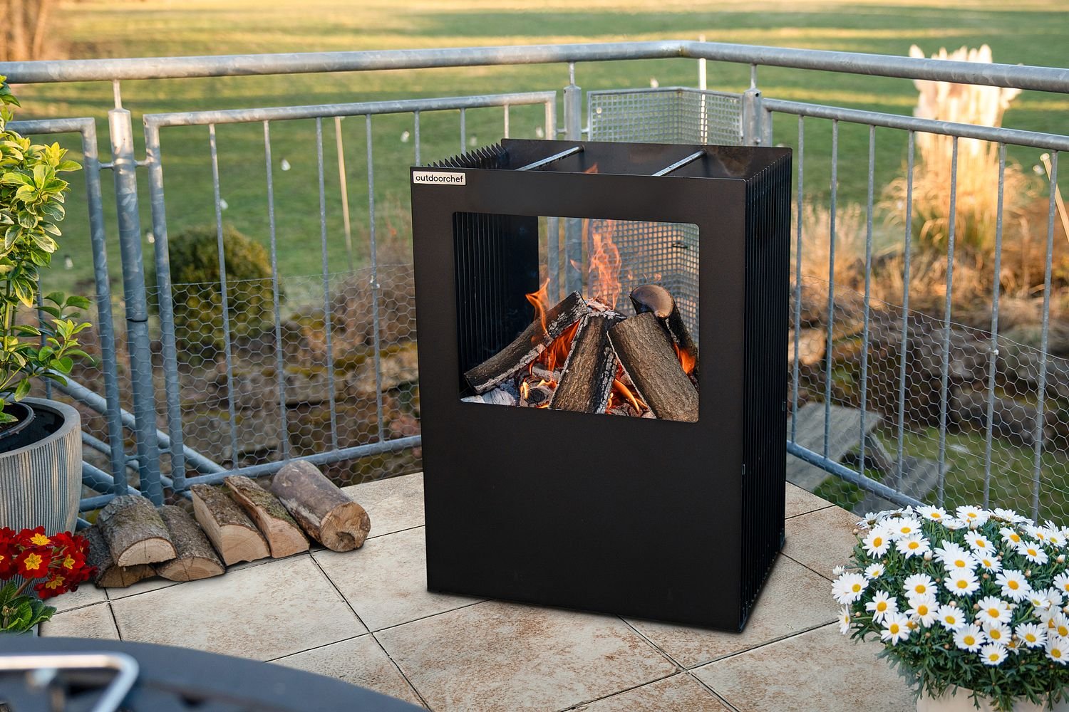 Outdoorchef Firepit Feuerstelle und Holzkohlegrill
