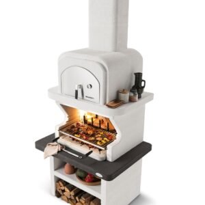 Palazzetti Grillkamin Balos mit Pizzaofen inkl. Montagematerial