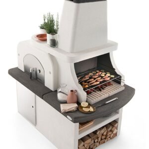 Palazzetti Grillkamin Bastia mit Pizzaofen inkl. Montagematerial