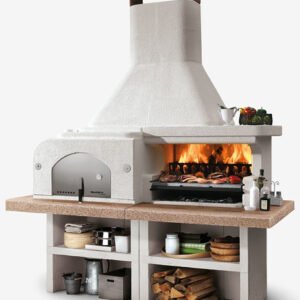 Palazzetti Grillkamin Gargano 3 mit Pizzaofen inkl. Montagematerial