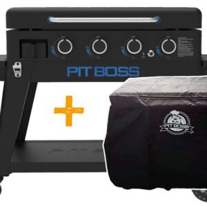 Pit Boss Plancha Grill Ultimate Plancha 4-Brenner mit Untergestell - inkl. Abdeckhaube