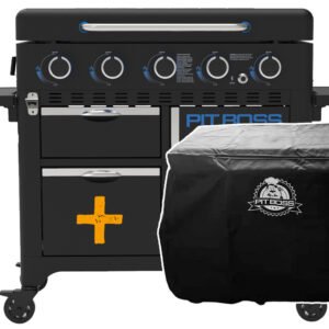 Pit Boss Plancha Grill Ultimate Plancha 5-Brenner Grillstation - inkl. Abdeckhaube