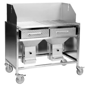 Thüros IV Holzkohle Gewerbegrill (60x100 cm Grillfläche)