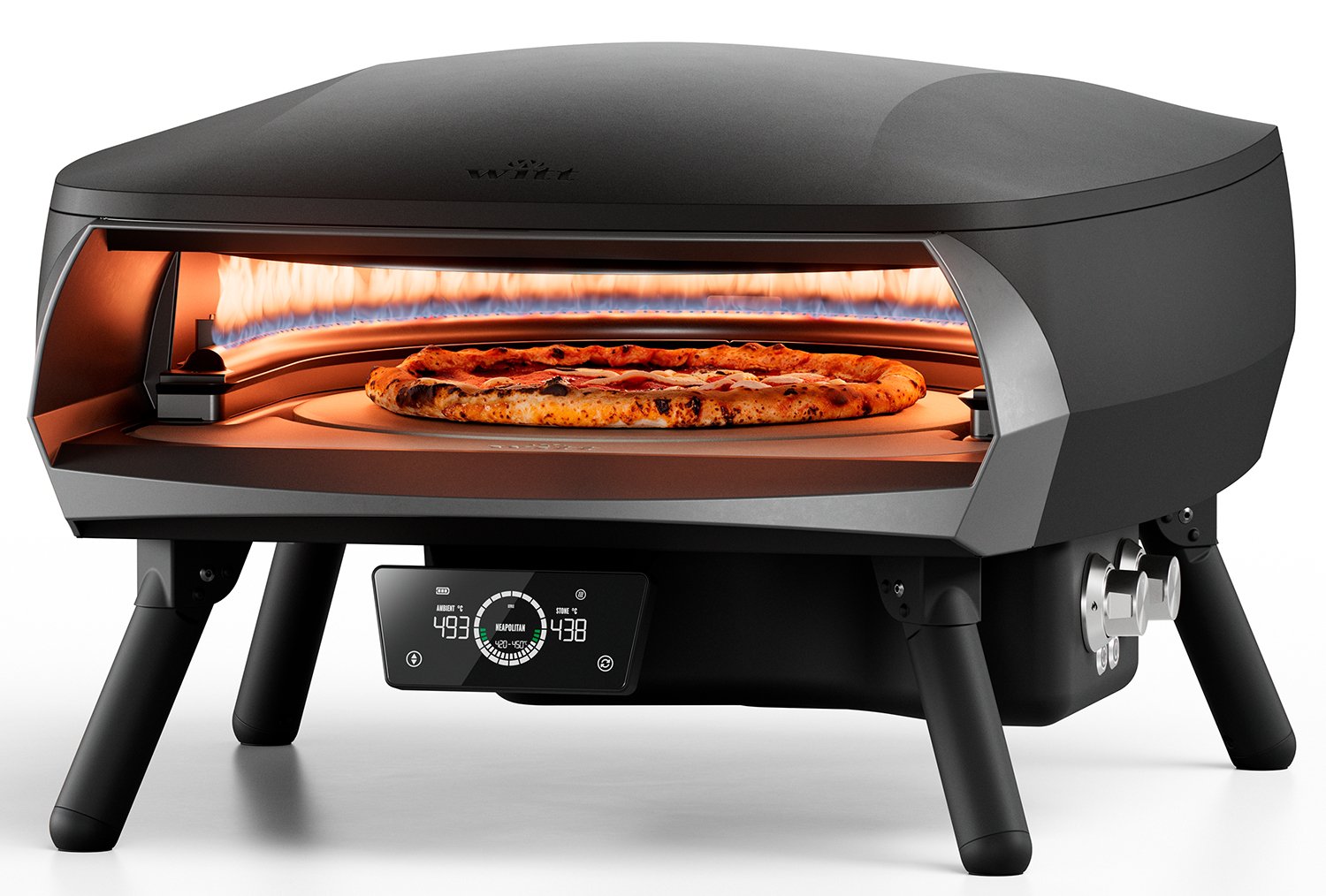 Witt Pizzaofen Etna Rotante 16" Control matt schwarz – Bild 4