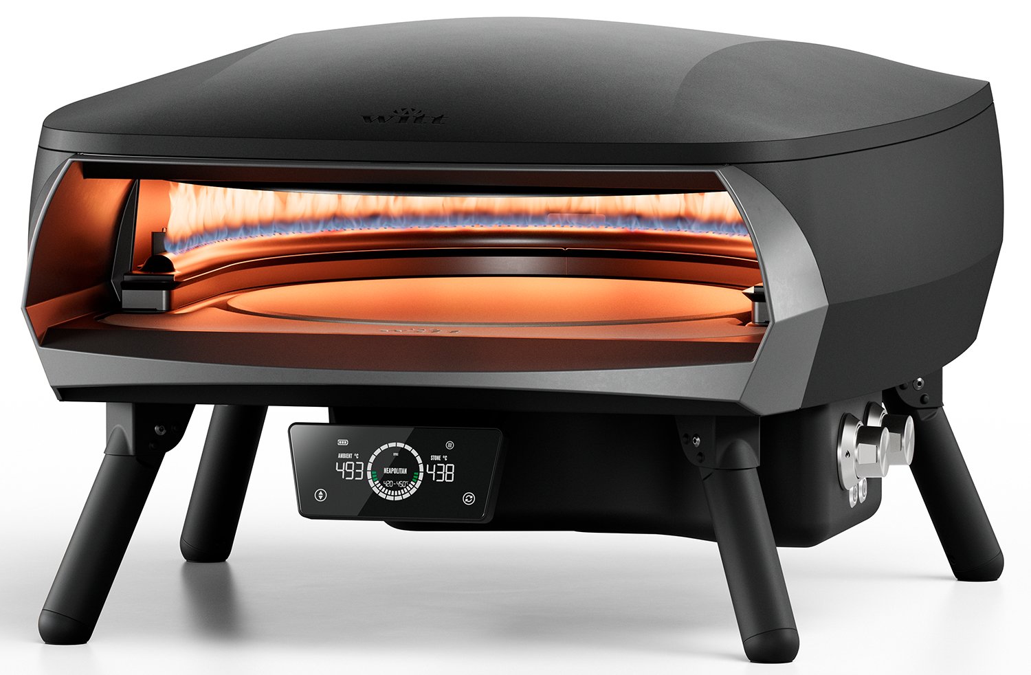 Witt Pizzaofen Etna Rotante 16" Control matt schwarz