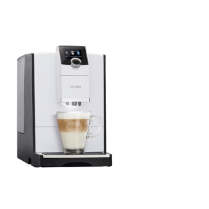 Nivona NICR 796 Kaffeevollautomat mit Milchsystem, 2,2 l Wassertank, white line-chrom