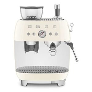Smeg EGF03CREU Espressomaschine Kaffeevollautomat 50s Style, Creme