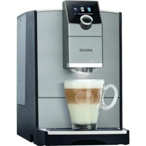 Nivona NICR 795 Kaffeevollautomat mit Milchsystem 2,2 l Wassertank, titan-chrom