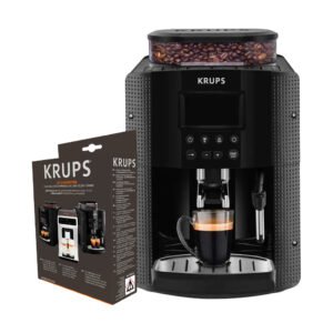 Krups Arabica Display EA8150 Kaffeevollautomat schwarz + Wartungsset