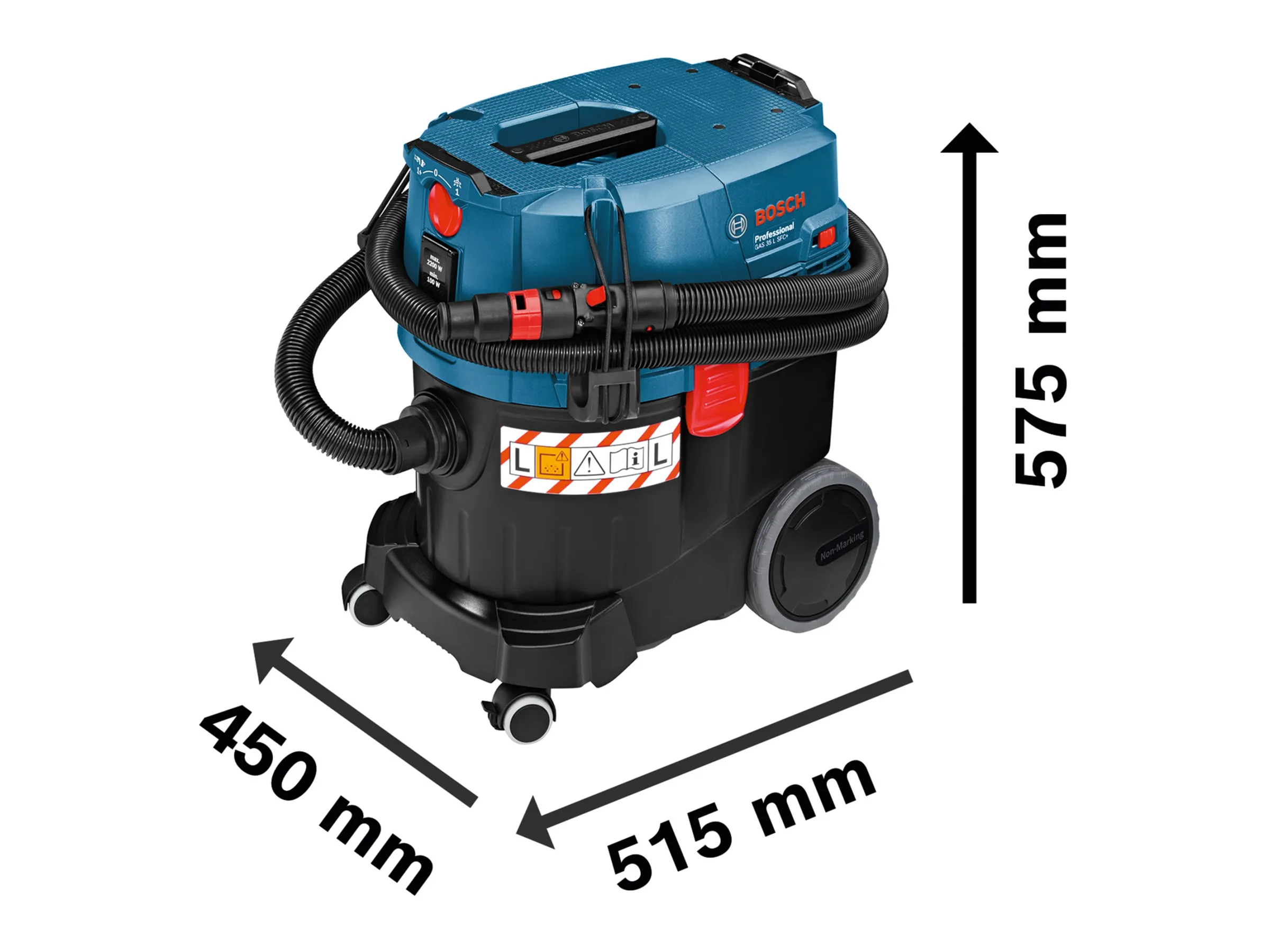 Bosch Professional Industriestaubsauger GAS 35 L SFC+ 1.200 W mit 3 m Schlauch – Bild 5