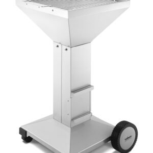 Thüros Holzkohlegrill T3-F Edelstahl Säulengrill 42x42 cm fahrbar