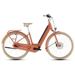 CUBE ARUBA HYBRID 600 28“ E-Bike 2026 Easy Entry City papaya / creme