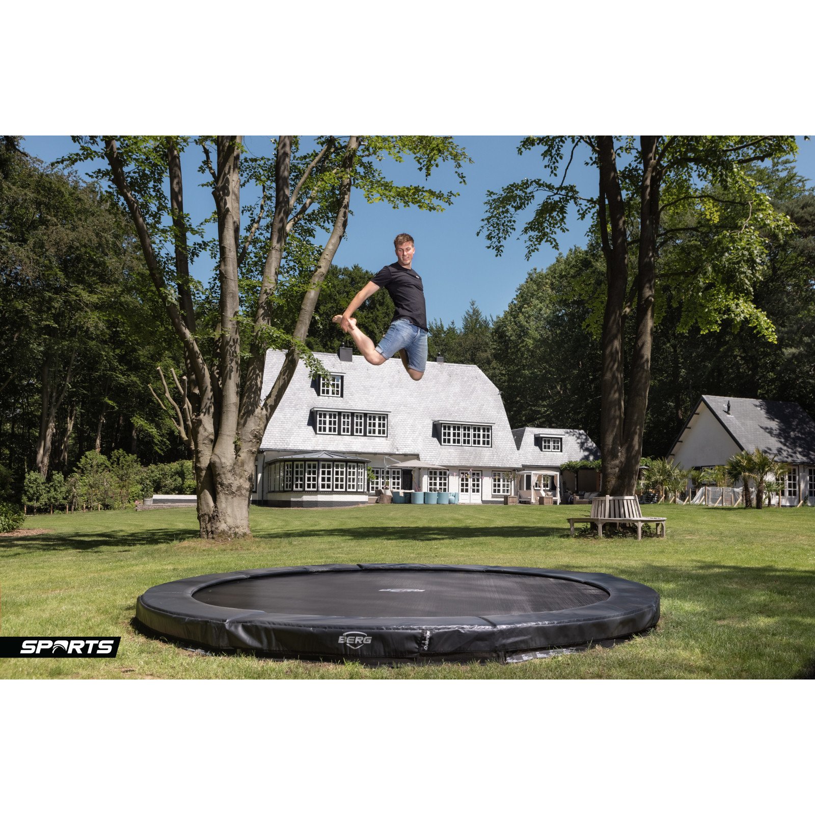 Berg Trampolin InGround Champion Sports AirFlow Pro – Bild 5