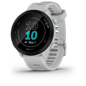 Garmin Forerunner 55 GPS Laufuhr - steinweiß