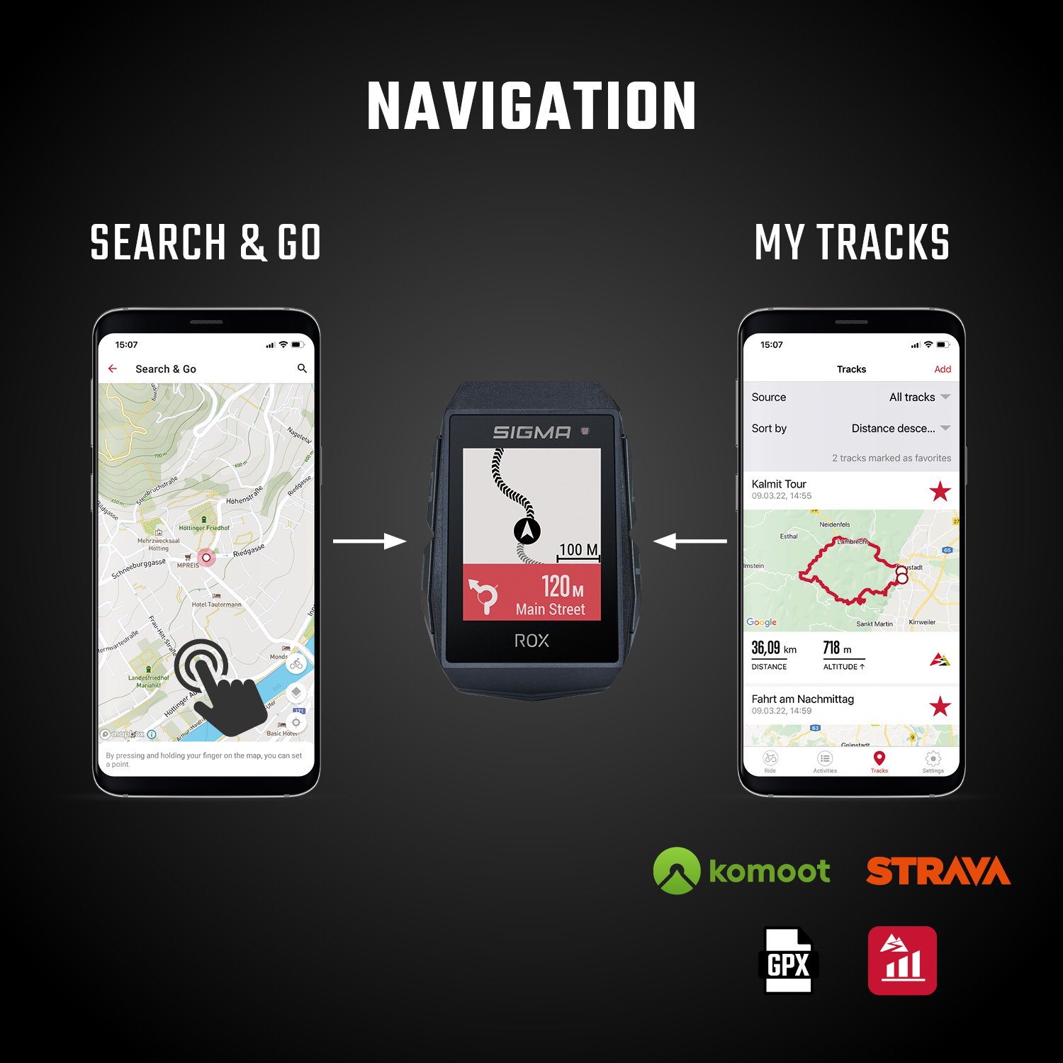 SIGMA ROX 11.1 EVO HR Set GPS Fahrradcomputer + R1 DUO HR Brustgurt + Short Butler - schwarz – Bild 10