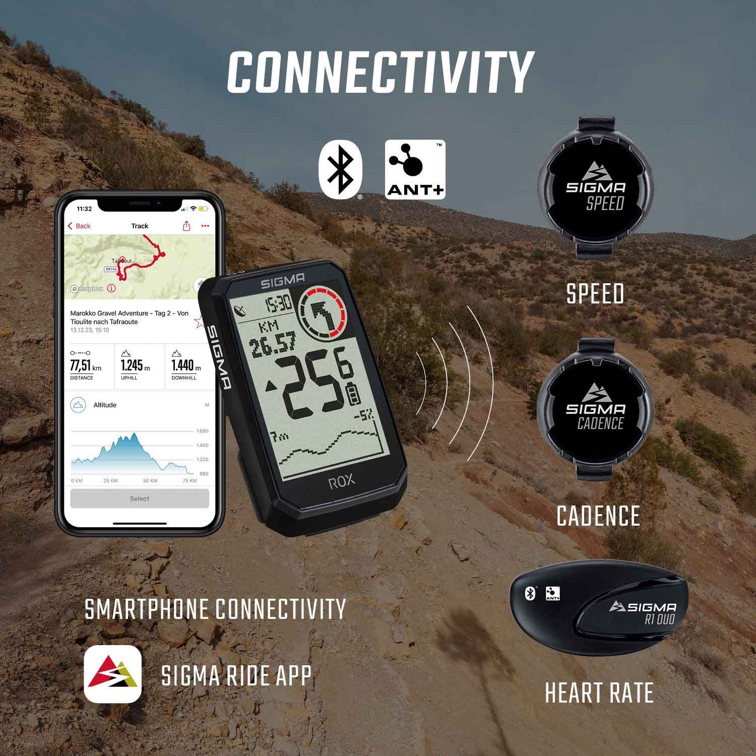 SIGMA ROX 4.0 Endurance GPS Fahrradcomputer - Sensor Set - schwarz – Bild 3