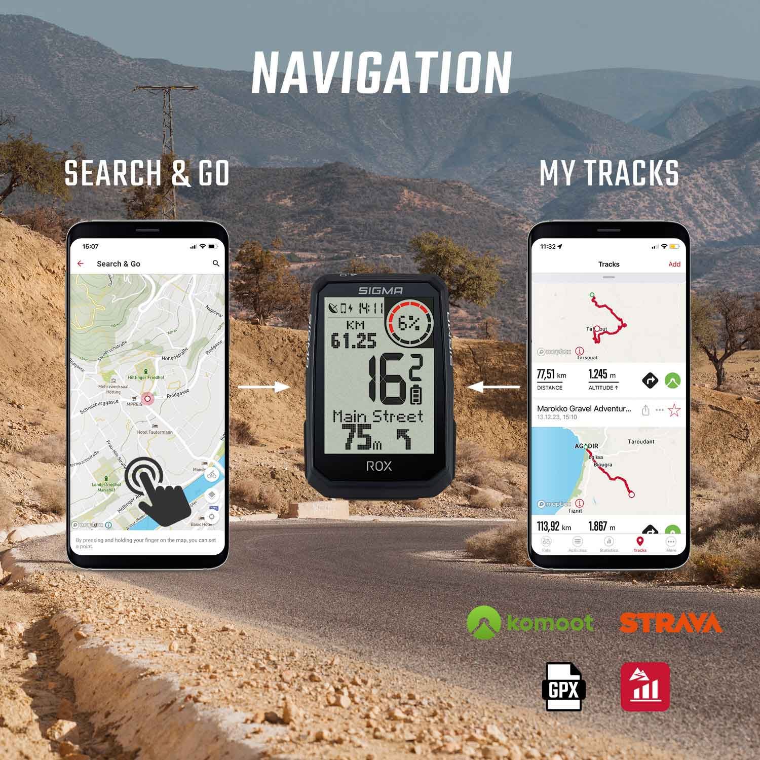 SIGMA ROX 4.0 Endurance GPS Fahrradcomputer - Sensor Set - schwarz – Bild 4