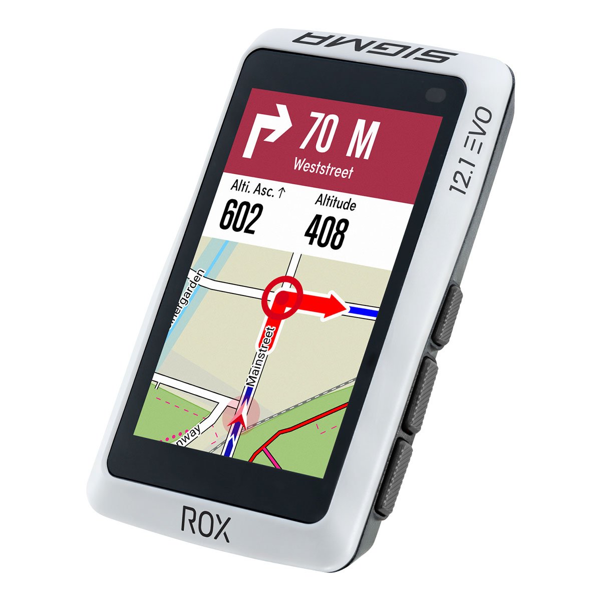 SIGMA ROX 12.1 EVO - GPS Fahrradcomputer - Sensor Set - weiß – Bild 10
