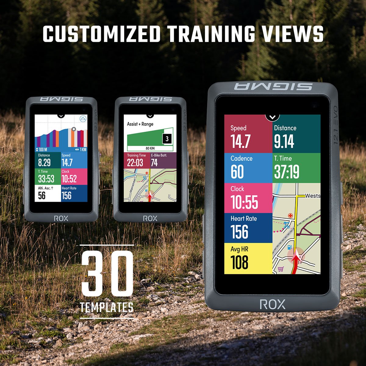 SIGMA ROX 12.1 EVO - GPS Fahrradcomputer - Sensor Set - weiß – Bild 5