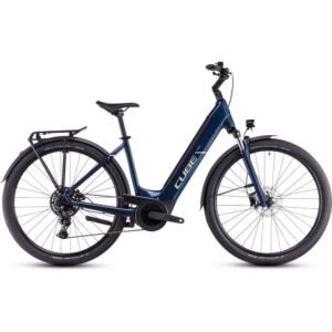 CUBE TOURING HYBRID ONE 500 Trekking E-Bike 2025 Tiefeinstieg deepsea / chrome