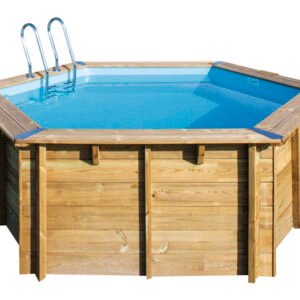 Aufstellpool Holzpool Set Gre rund 400x119 cm inkl.