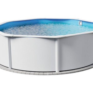 Aufstellpool Planet Pool Vision Classic Solo Set Stahlwandpool rund Ø 350x120 cm inkl. Einbauskimmer weiß