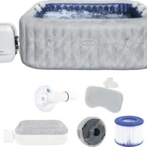 Bestway Lay-Z-Spa San Francisco Whirlpool Aufblasbarer grau 230 x 230 cm für 7 Personen