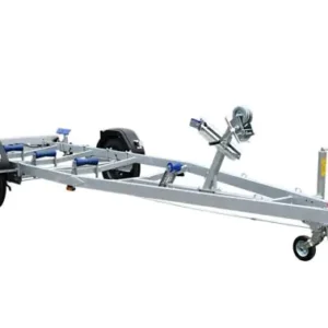 TPV Bootstrailer BA 1300 L mit Langauflagen+Stützrad gebremst 1300kg für Bootslänge bis zu 5,80m