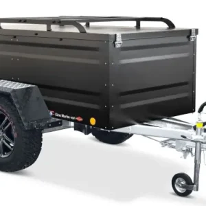 TPV Kofferanhänger KT EB2 Offroad schwarz pulverbeschichtet gebremst 1000 kg mit Radstoßdämpfern
