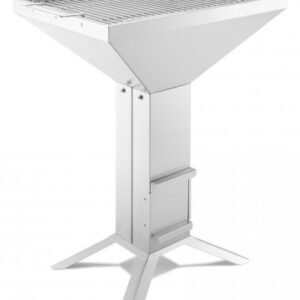 Thüros Holzkohlegrill T4-4F Edelstahl Säulengrill 40x60 cm 4 Fuß