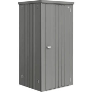 Biohort Geräteschrank Gr 90 mit Regalböden und Gerätehalter, 93 x 83 x 182,5 cm, quarzgrau-metallic