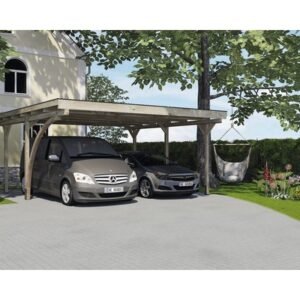 Doppelcarport weka 616 A inkl. Einfahrtsbogen 500 x 500 cm kesseldruckimprägniert