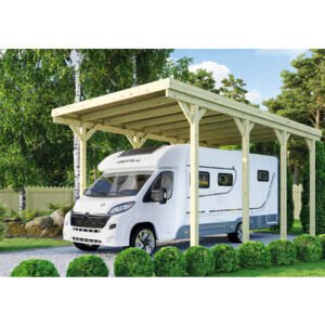 Einzelcarport Karibu Caravan 394 x 712 cm kesseldruckimprägniert