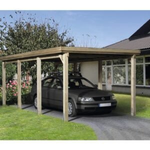 Einzelcarport weka Optima 322x612 cm kesseldruckimprägniert
