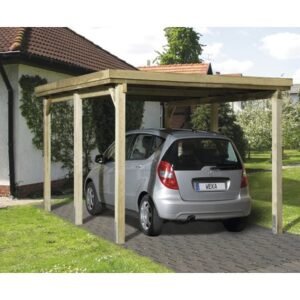 Einzelcarport weka Optima Gr 1 322x512 cm kesseldruckimprägniert
